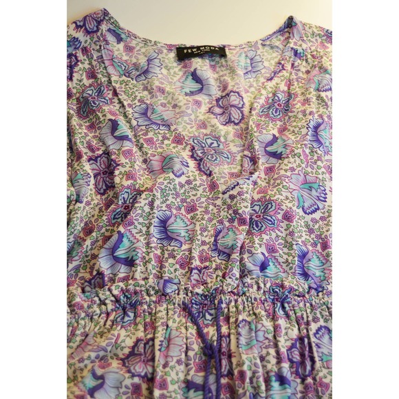 Few Moda Floral Purple BoHo Maxi Dress Size Small - Picture 5 of 5